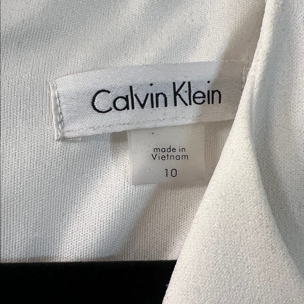 Calvin Klein Cream Sleeveless Mini Dress - Picture 2 of 7